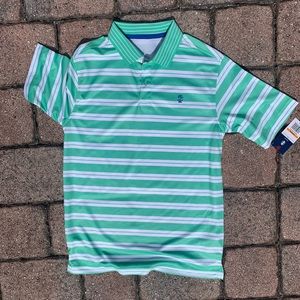 Izod Green and White Dry Fit Polo New with Tags